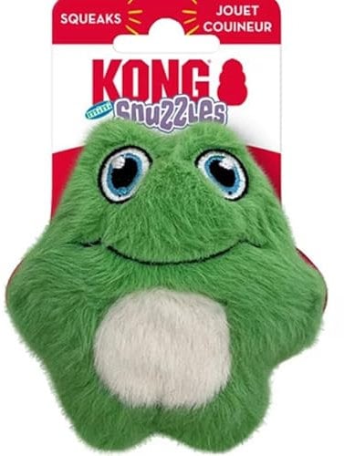 KONG Snuzzles Kiddos Mini Squeaker Dog Toy Extra Small (rana)