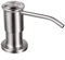 Maizoon Distributeur de savon intégré pour cuisine en acier inoxydable 304 avec bouteille de 500 ml et tube d'extension de 100 cm, distributeur de savon pour les mains, argent brossé
