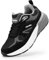 FitVille Chaussures Sport Homme Pied Large Baskets Running Antidérapant Respirant Course Jogging Marche Noir 42 EU X-Large