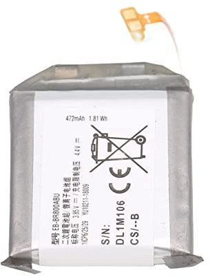 KIMISS 3,85 V Uhrenbatterie Ersatz EB BR800ABU Lithical für Gear S4 46 Mm SM R800 SM R805 | 472 MAh Lithium-Ionen | Hochwertiger Batteriewechsel