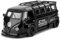 TGRCM-CZ 1/32 Volkswagen Bus Transporter Modell Auto mit Surfbrettern Convertible Camping Van, Zink Legierung Pull Back Spielzeugauto mit Ton und Licht für Kinder Jungen Mädchen Geschenk (schwarz)