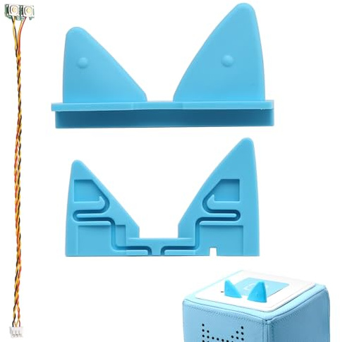NUOGELIYA Remplacement du câble de la toniebox Inclus(e) Boutons électroniques Oreilles de Remplacement (Blaue Ohren + Kabel)