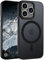Andwing für iPhone 11 Pro Hülle Magnetisch [Kompatibel mit MagSafe] Matt Anti-Fingerprint Schutzhülle – Stoßfest Militärstandard (MIL-STD-810G), Ultradünn & rutschfest für iPhone 11 Pro-Schwarz