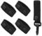 NQEUEPN 4pcs Belt Keepers for Duty Belt, Police Belt Keepers with Belt Hook Double Snaps Duty Belt Loop Keepers Belt Key Clip Holder for Hanging Key Enforcement Accessories(Black)