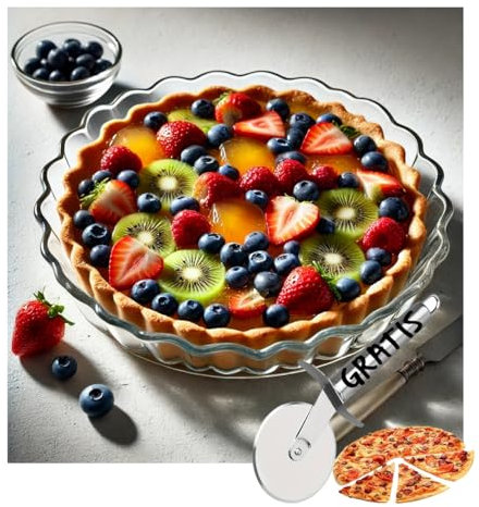 Vienberg Glas-Auflaufform Set | Rechteckig, Quadratisch, Rund | Glas Backform aus Borosilikatglas | Hitzebeständig bis 300°C, Ofenfest, Herdfest Glasauflaufform (2x Rund)