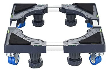 ZGPjubilant Waschmaschinen-Ständersockel, einziehbarer, Verstellbarer Sockel, Kühlschrank-Waschmaschinen-Stentlänge 65–80 cm, Trommelwaschmaschinen-Regalsockel, Weinkühler, Klimaanlagen-Ständersockel