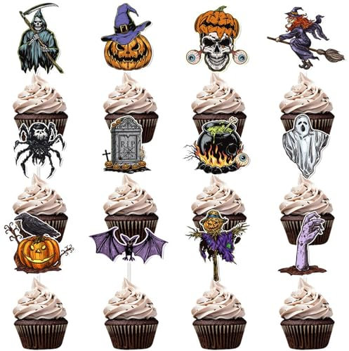 AKTOUR Abschlussfeier Deko 2022 Rot Und Schwarz Dekoration Requisiten Kürbis Fledermaus Kuchen Kuchen Papier Becher Kleine Flagge Party Supplies Partyfahnen 3x5 (Coffee, 12 * 11 * 0.5cm)