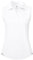 donhobo T-Shirt Damen Ärmellose Golf Polo Shirts V-Ausschnitt Tennis Tank Tops Sportshirt UPF 50+ Schnell trocknend Leichte Atmungsaktiv Sommer Oberteil (Weiß, XL)