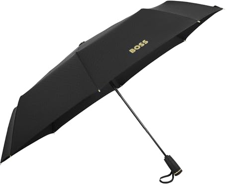 HUGO BOSS Regenschirm Double B Black & Gold