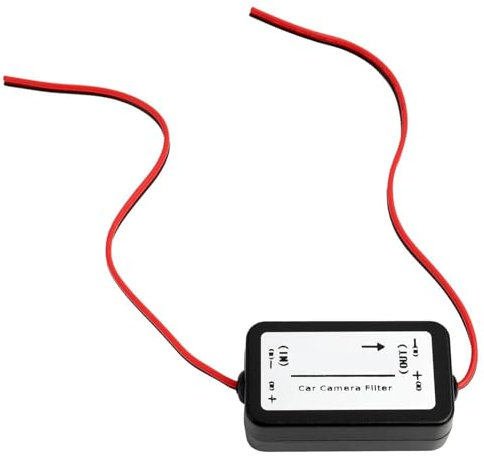 Filtro Raddrizzatore per Telecamera di Retromarcia Auto, Stabilizzatore di Tensione 12V DC, Filtro Condensatore per Telecamera Posteriore, Elimina Interferenze, Facile Installazione。