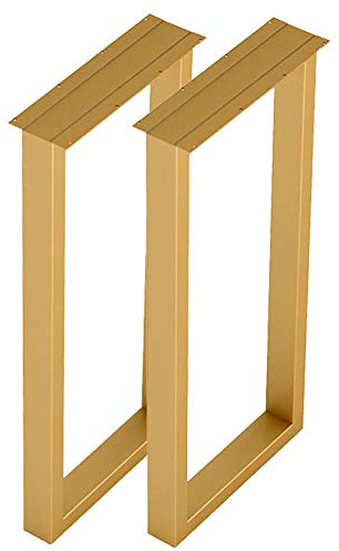 Industrielle Tischbeine, 2 Stück, schwarz, gold, silber, Metall-Tischgestell, Esstischsockel, moderne Metallstütze für Bartisch, stabile Möbelbeine