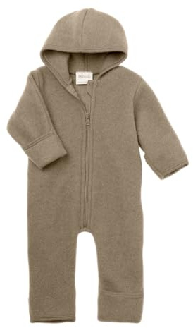 Engel Baby-Kapuzenoverall aus Merinoschurwolle | Baby-Kapuzenoverall | 100 % Merinoschurwolle | Atmungsaktiv & temperaturregulierend