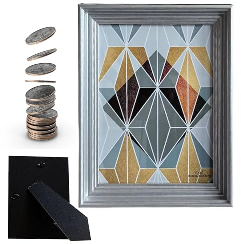 Yuemeuy Cachette Secrète Pour Passeport,Cadre Photo avec Compartiment Dissimulé pour Rangement - Cache Décoratif pour Bijoux Billets Pièces Maison Bureau Salon Chambre Voyage