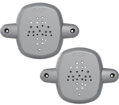 Baby Gate Replacement Parts, 2Pcs Baby Gate Banister Adapter, Plastic Parts No-Drilling Mounting Fittings for Retractable, Mesh & Iron Gates, Stair Banister Protector, Grey