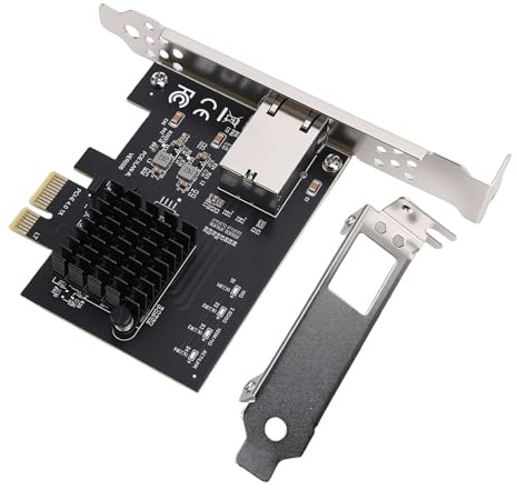Denash PCIe 4.0 10 Gbit/s Gigabit-Netzwerkkarte, Realtek RTL8127AT Controller-Ethernet-Adapter mit Umfassender Systemkompatibilität, für Desktop-Server-PC NAS-Rechenzentrum