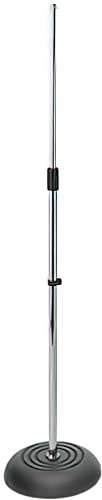 On-Stage On- MS7201CH Round Base Mic Stand (Chrome)