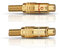 Oehlbach CJK 51 CC Cinch-Kupplung für Kabelquerschnitt bis 5,5mm gold, 4 Stück