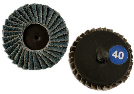 Connect 32112 Abracs Quick Lock Flap Discs 50mm x P40 5pc