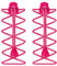 55 Sport Elastic Lock Shoelaces - Hot Pink