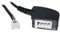 TPFNet Adapter RJ11 Stecker auf TAE F Kupplung (a/b Adern Innen) zum Anschluss eines Telefonapparates mit TAE F Stecker an eine Modular-Anschlussbuchse, Schwarz, 20 cm