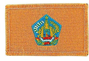 Akachafactory Gesticktes-Aufnäher Patch Flagge Backpack Bali indonesie zum Aufbügeln
