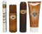 Cuba Cuba Gold For Men 4 Pc Gift Set 3.3oz EDT Spray, 1.17oz EDT Spray, 3.3oz After Shave, 6.7oz Shower Gel