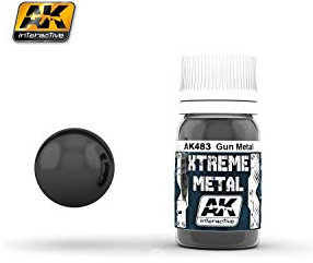AK Interactive - 30ml Extreme Metal Paints - Gun Metal