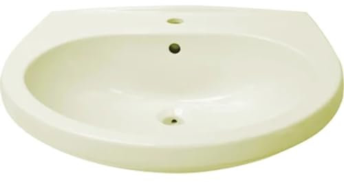 Lavandino LAVABO ECO CHAMPAGNE Sanitari Ceramica Monoforo L62