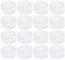Frcolor 50pcs Cosmetic Container Vide 5g / 5ml Rond en plastique Round Pot Pot avec couvercle (Transparent)