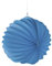 Rayher 87106374 Papier Lampion, inklusive Schnur zum Aufhängen, 22cm ø, azurblau, Partydekoration