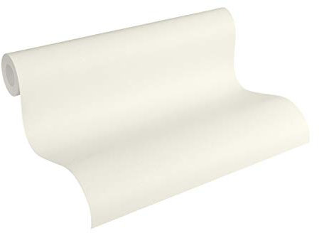 Livingwalls Vliestapete mit Glitter Neue Bude 2.0 Tapete Uni 10,05 m x 0,53 m weiß Made in Germany 361681 36168-1