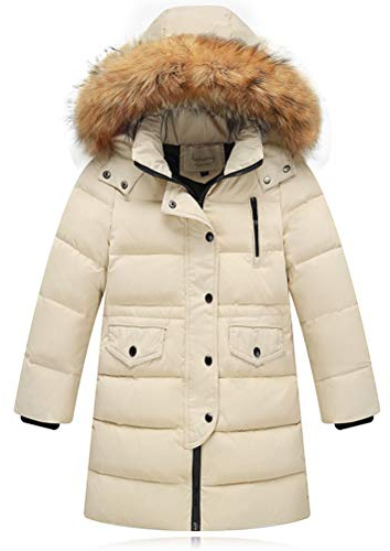 Odziezet Cappotto con Cappuccio da Unisex Ragazzi Invernale Giubbotto Trapuntato Parka Incappucciato Piumino 0-13 Anni