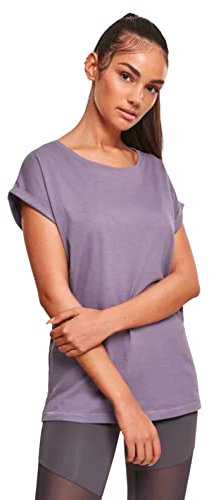 Urban Classics Women's Ladies Extended Shoulder Tee T-Shirt, Purple (Dusty Purple 02249), 4X-Large
