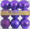 Busybee Unbekannt Palline di Natale 20 Pezzi 8 cm Viola Palline Natalizie Ornamento di Palla di Natale per la Decorazione dell'albero di Natale