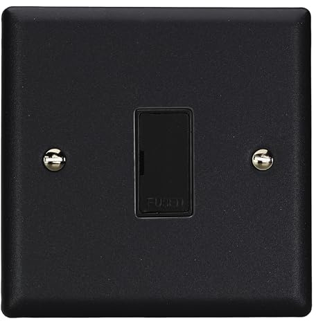 Varilight Unswitched Fused Spur - Urban Matt Black With Black Insert