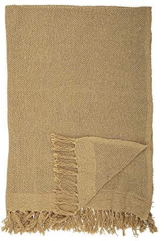 Bloomingville Tagesdecke, gelb, Baumwolle, 160cm