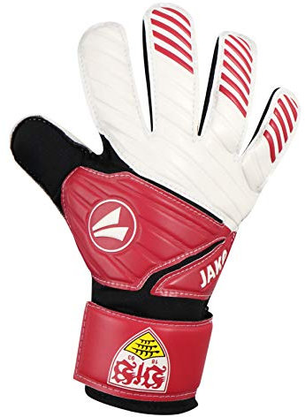 JAKO VfB Stuttgart Torwart-Handschuhe, rot/Weiß, 10