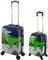 Travelhouse Kinderkoffer mit Dinosaurier Motiv - ABS Hartschalen-Trolley Kindertrolley 27L+ 41L Carry-On ohne Schloss speziell für Kinder und Bordkoffer mit Schoss - Gepäck-Set