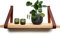 Brute Strength - Supports d'étagères en Cuir - Cognac - 4 pièces Supports muraux - Sangles d'étagères - Cuir Pleine Fleur