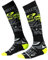 O'NEAL | Mountainbike Motocross Socken | MTB Downhill Freeride | Schweißabsorbierend, Verstärkter Fersen & Sohlenbereich | Pro MX Sock Ride | Unisex | Erwachsene | Schwarz Neon-Gelb | One Size