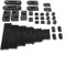 Hyuduo 58Pcs M10 Machinist Promo Kit Kit de Serrage à Rainure en T Outil de Moule de Tour Pour Fraiseuse de Tour Cnc Et Diverses Machines-Outils de Découpe de Métal,Petite perceuse et fraiseuse