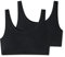 Uncover by Schiesser Damen 2pack Bustier Unterwäsche, schwarz, XXL