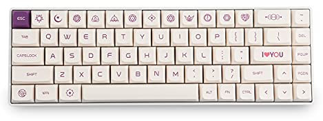 TsungUP Keycaps, 137 Keycaps PBT Keycaps Dye-Sublimation Keycap XDA Profile For 61/64/68/74/84/87/96/980/104/108 Key Layout Mechanical Keyboard With MX Switch(Only Sell Keycaps)