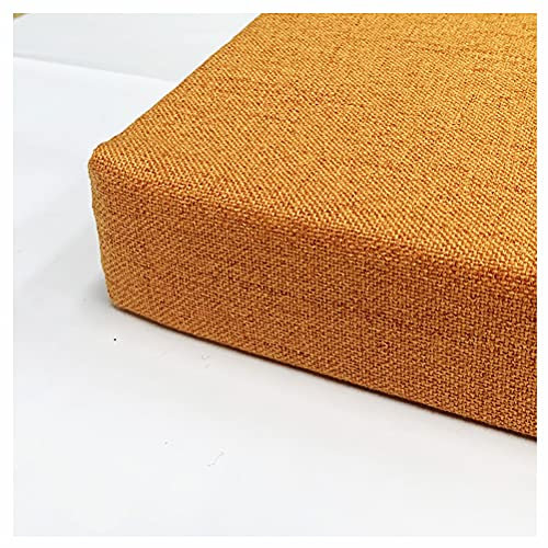bandezid Bankauflage Sitzkomfort,hochwertiges Polsterkissen für Gartenmöbel Bankkissen Bankauflage Auflage Bankpolster,Bankkissen Bank Sitzkissen 8cm Verdicken-Orange 200x40x8cm(79x12x3.2in)