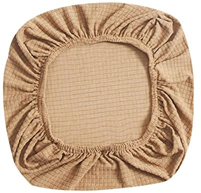 Fenteer Stretch Office Covers Seat Cover Slipcover Desk Seat Cushion Protectors for Computer, Light Brown