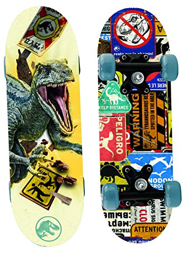 Joy Toy Jurassic World Dominion Mini monopatín de Madera, 43 x 12 x 8 cm, Grande
