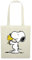 Spreadshirt Peanuts Snoopy Und Woodstock Stoffbeutel, One size, Natur