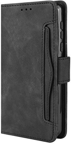 HualuBro Handyhülle für Sony Xperia XZ3 Hülle Leder, Flip Case Cover Stoßfest Klapphülle Handytasche LederHülle Schutzhülle für Sony Xperia XZ3 Tasche (Schwarz)