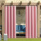 Rosnek Outdoor Curtains Waterproof,Thermal Insulated Pergola Curtains Blackout Gazebo Curtains Waterproof Windproof with Drape Eyelet Top and Bottom,Pink,52W''x 96L'',1 Panel