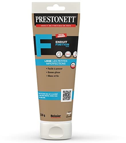 Enduit de Lissage Finition PRESTONETT F Finition en Pâte en Tube 330 G pour Intérieur